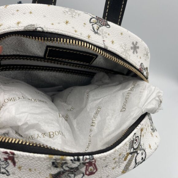 Dooney & Bourke Disney Mickey Holiday 2020 Mini Backpack Winter Wonderland NWT - Picture 12 of 16